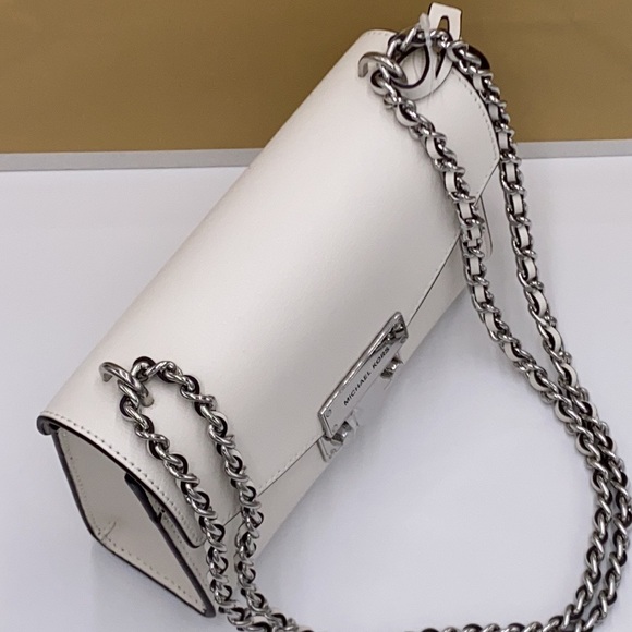 MICHAEL KORS ROSE SMALL LEATHER XBODY OPTIC WHITE - Picture 8 of 16